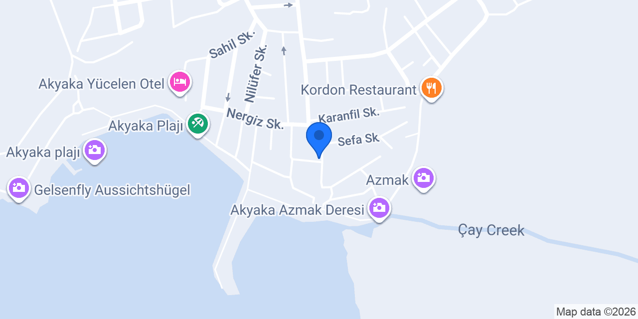 Akkaş1 Tekne Turu konumu