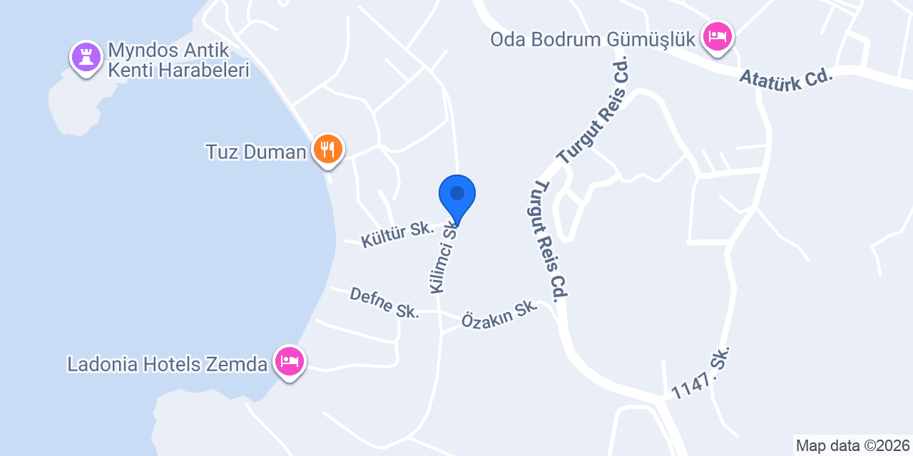 Cuppa Gümüşlük konumu