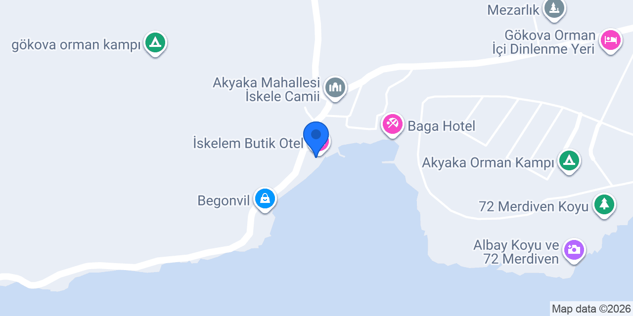 İskelem Beach Restaurant konumu