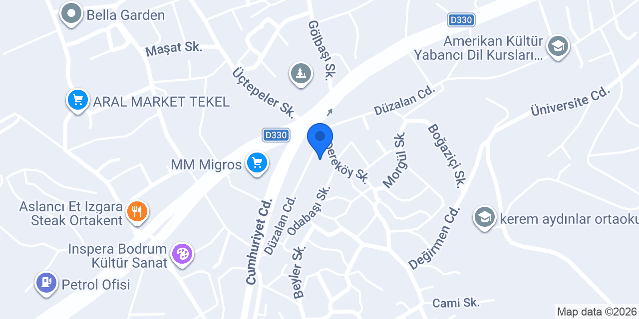 Bereket Mobilya konumu