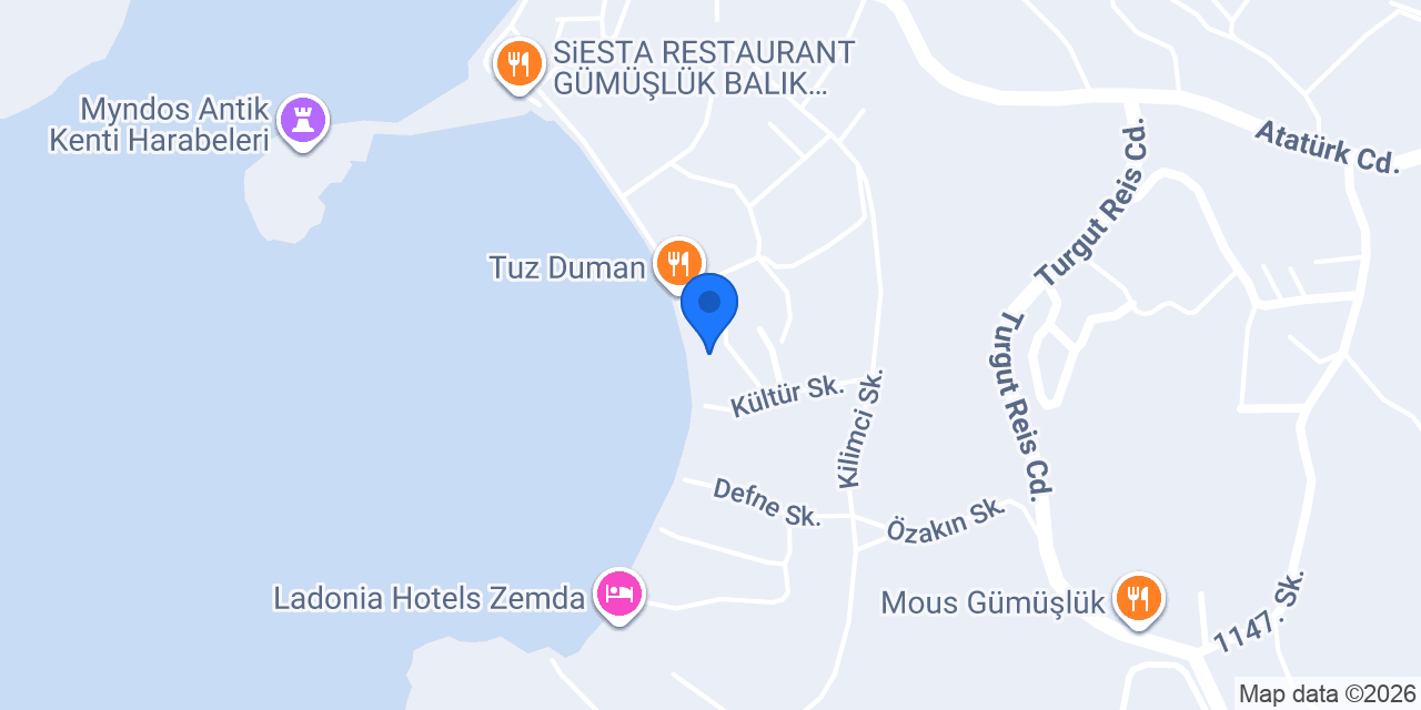 Tevfik Apart Gümüşlük konumu