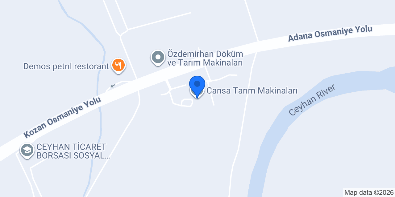Cansa Tarım Makinaları konumu