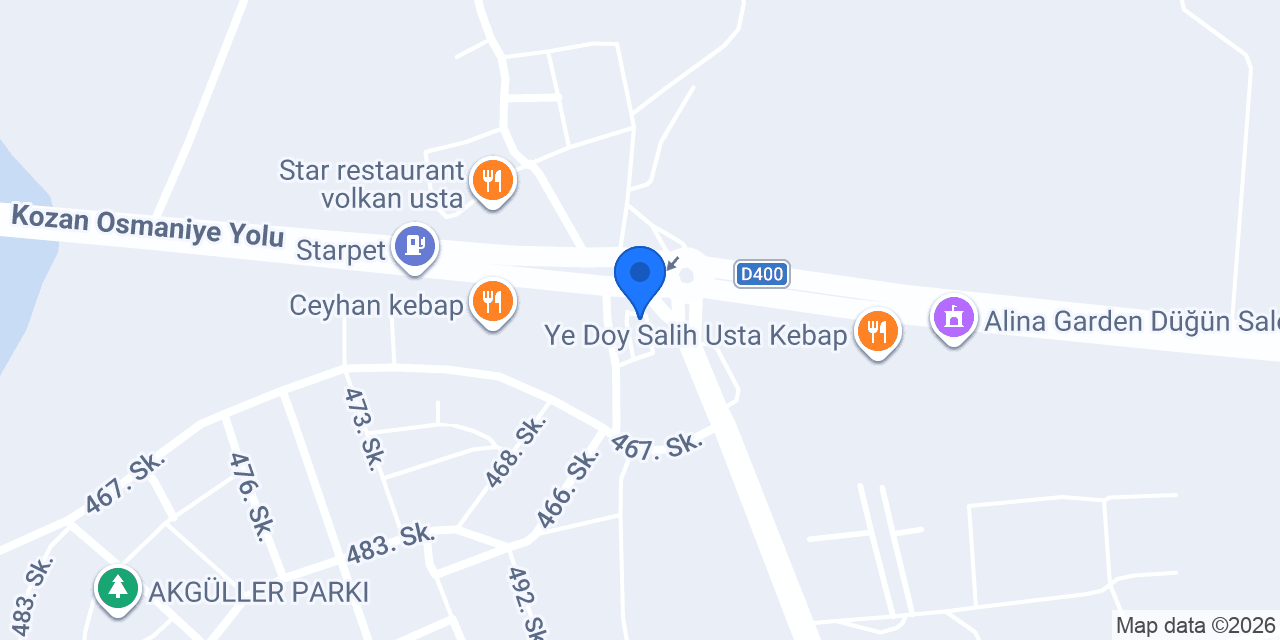 Ataylar Seramik Depo konumu
