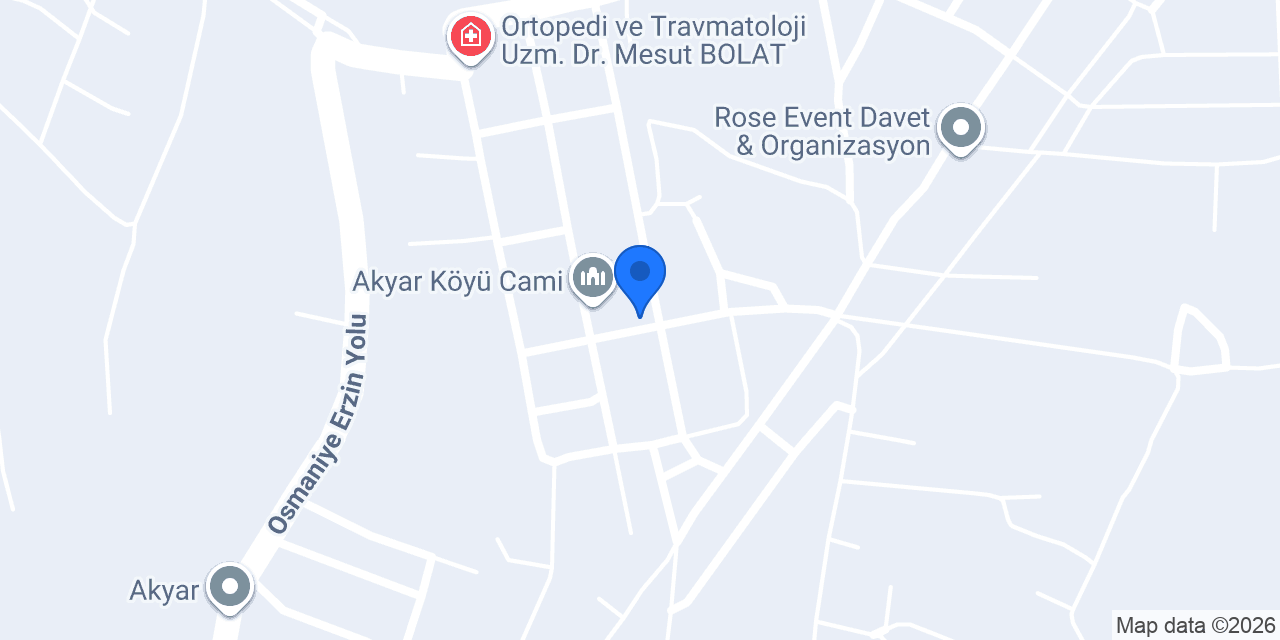 Akyar İlkokulu konumu