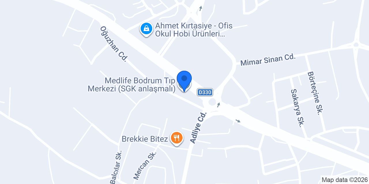 Medlife Bodrum Tıp Merkezi (SGK anlaşmalı) konumu