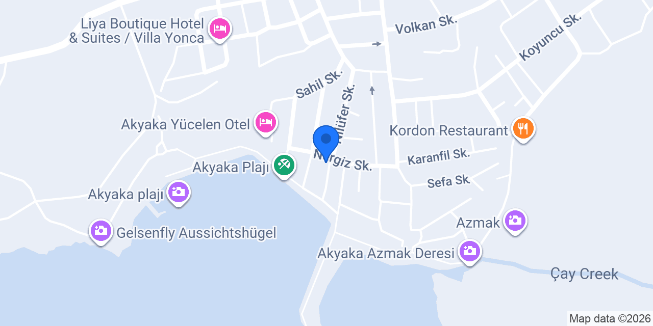 Mevsim Otel - Akyaka Otel konumu
