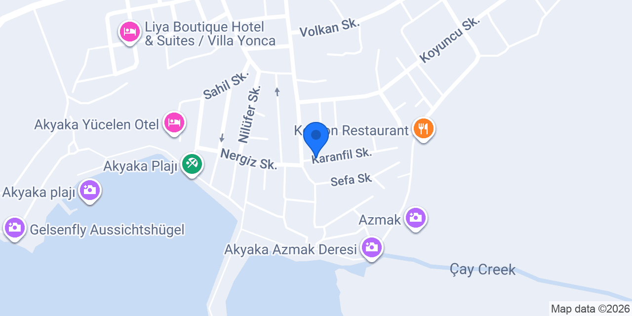 Otel Arın konumu