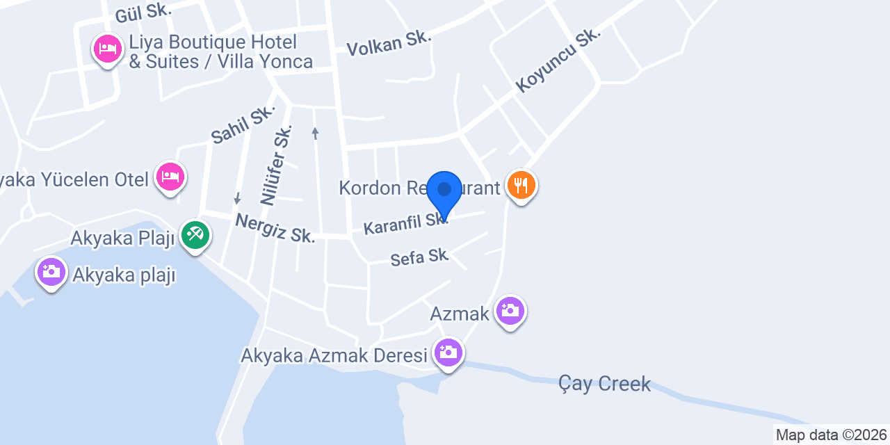 Portakal Çiçeği Akyaka konumu