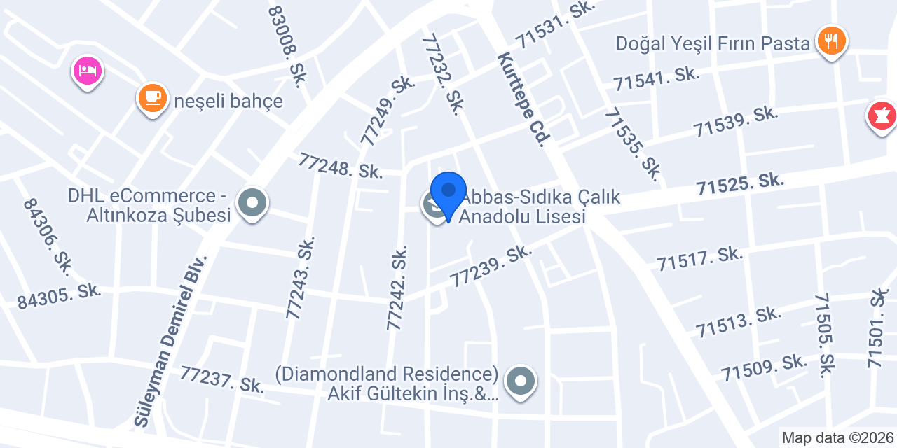 Abbas-Sıdıka Çalık Anadolu Lisesi konumu