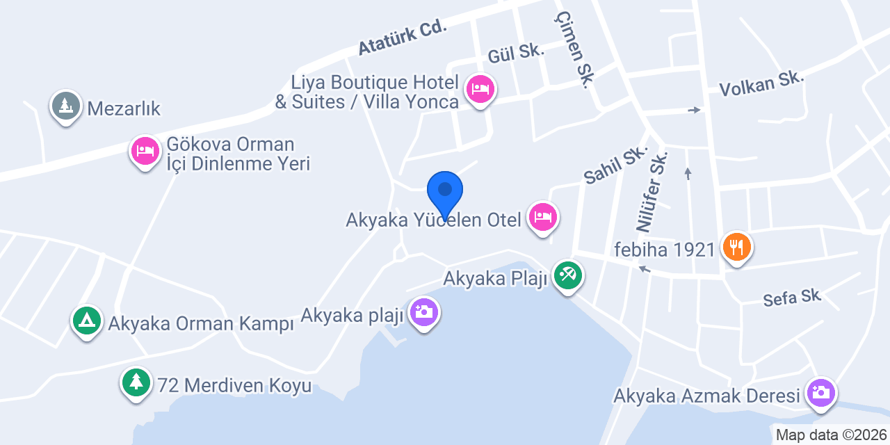 Orman Hotel - Akyaka konumu