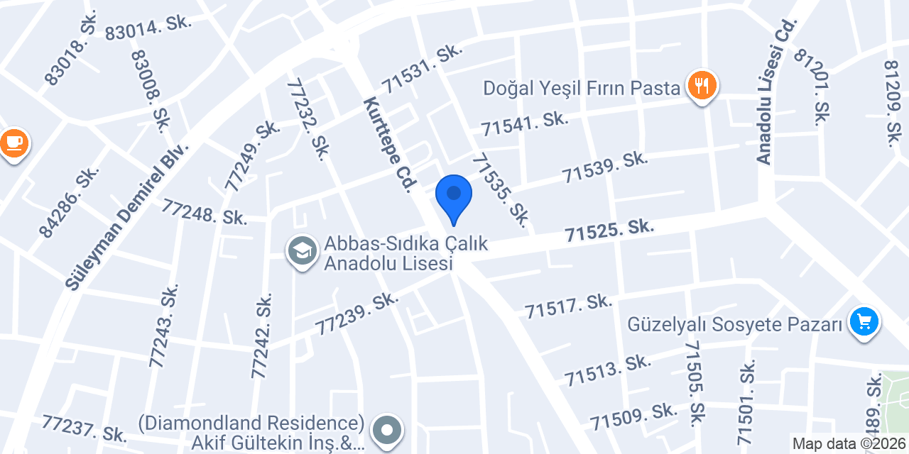 İncetaş Elektrik konumu