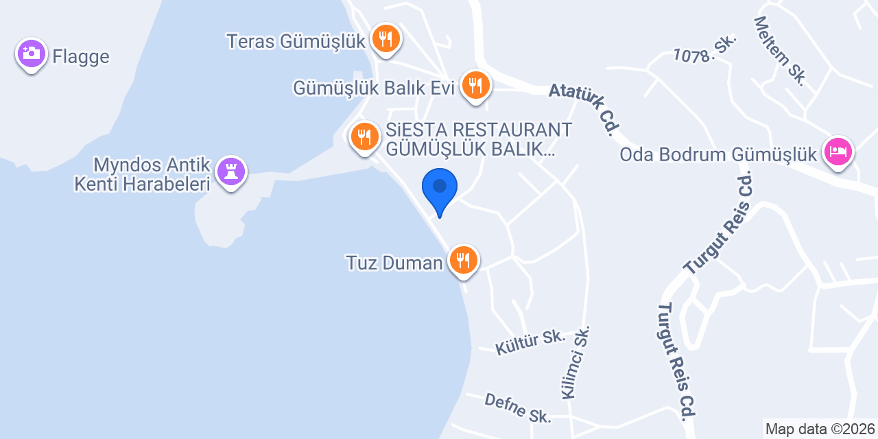 Ginn Gümüşlük konumu
