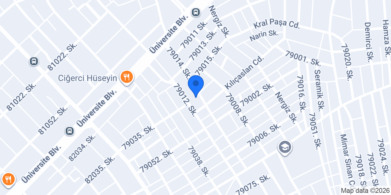 Gaziantep Kadiri Külliyesi konumu