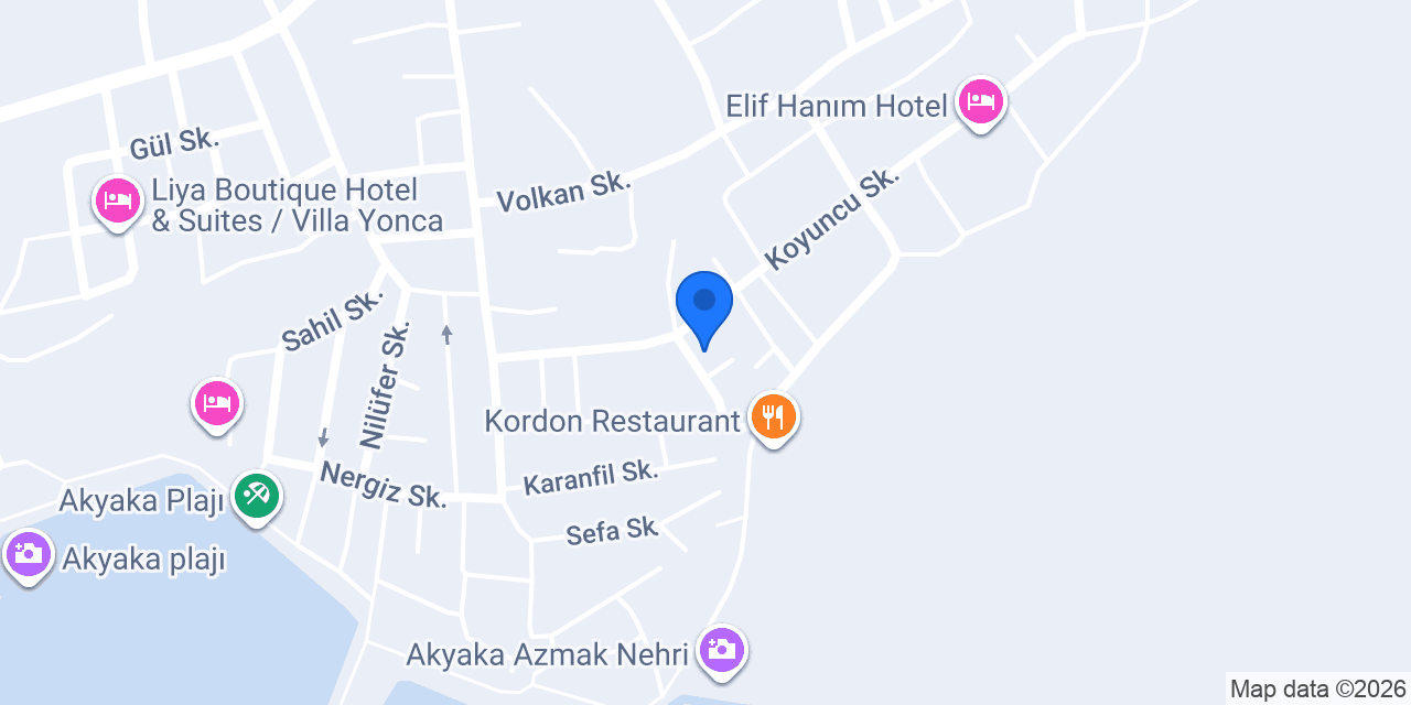 HAMLE HOTEL AKYAKA konumu