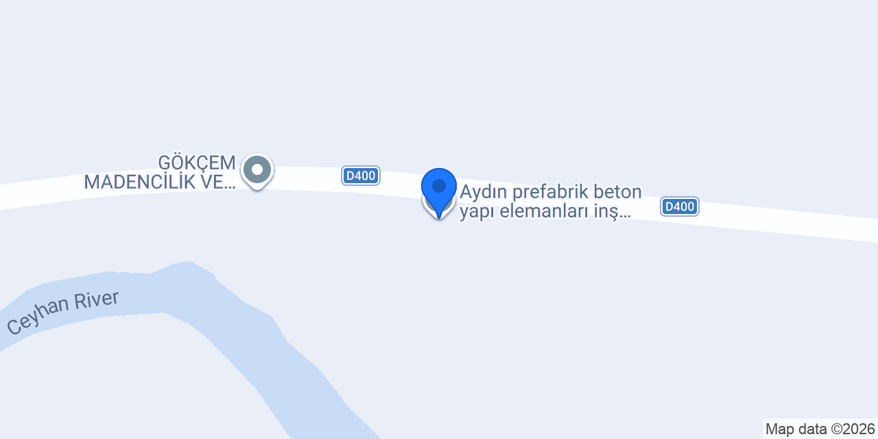 Aydın prefabrik beton yapı elemanları inş. San. Tic. Ltd. Şti. konumu