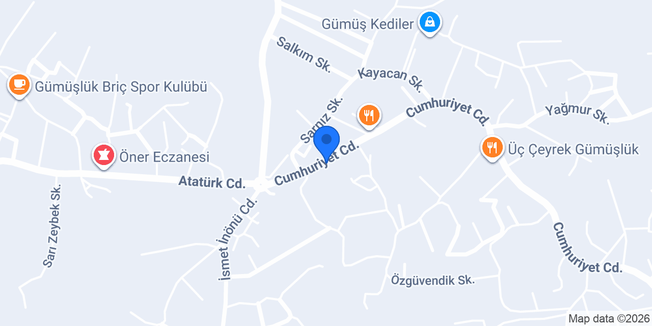 Gümüşlük Muhtarlık konumu