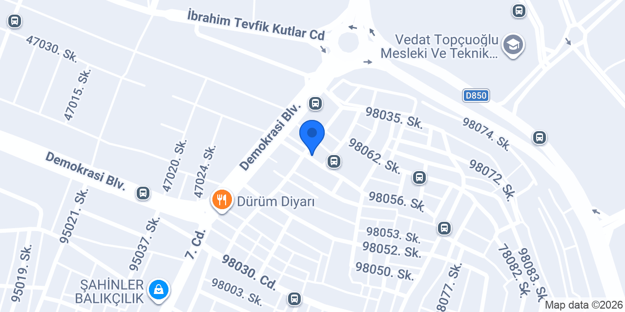 Bahçeci Et Market konumu