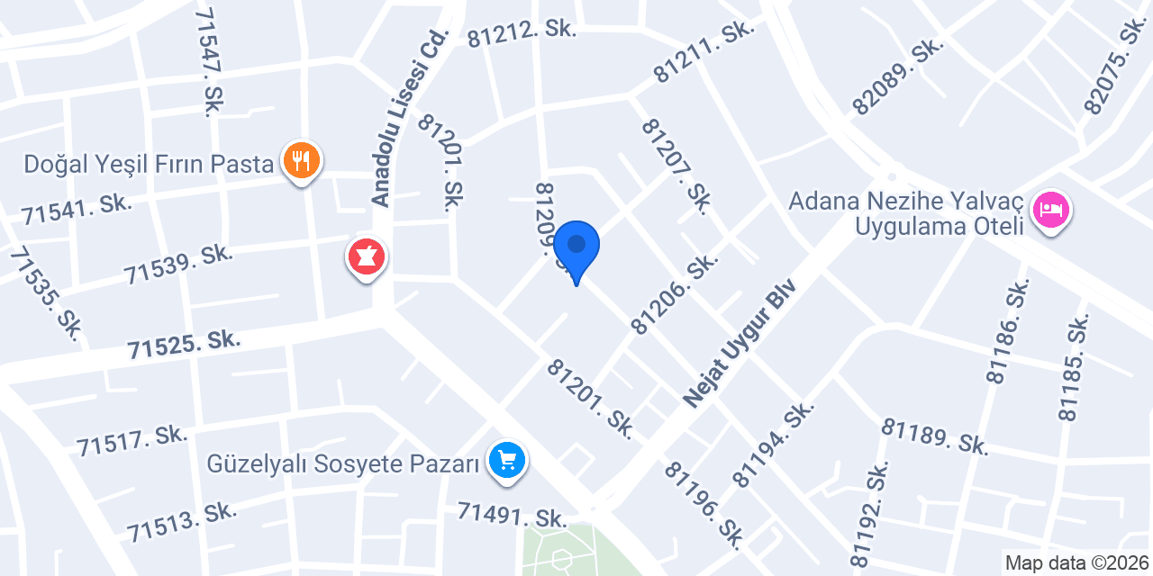 Doğa Eczanesi konumu