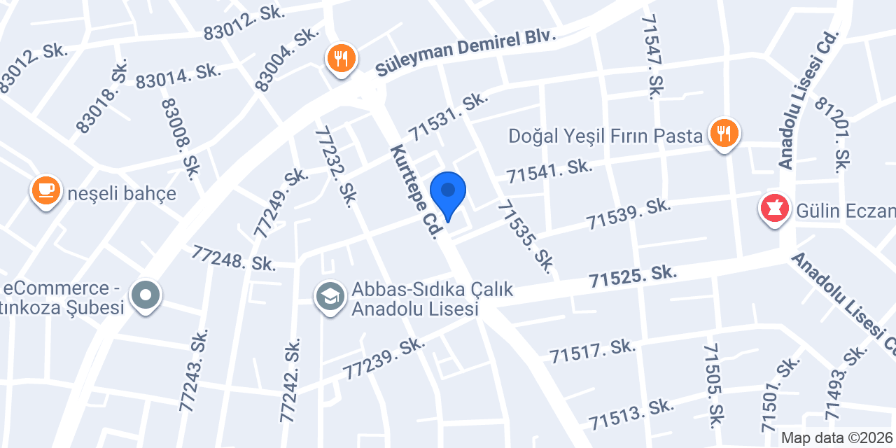 Karakuş Kasap ve Kebap konumu