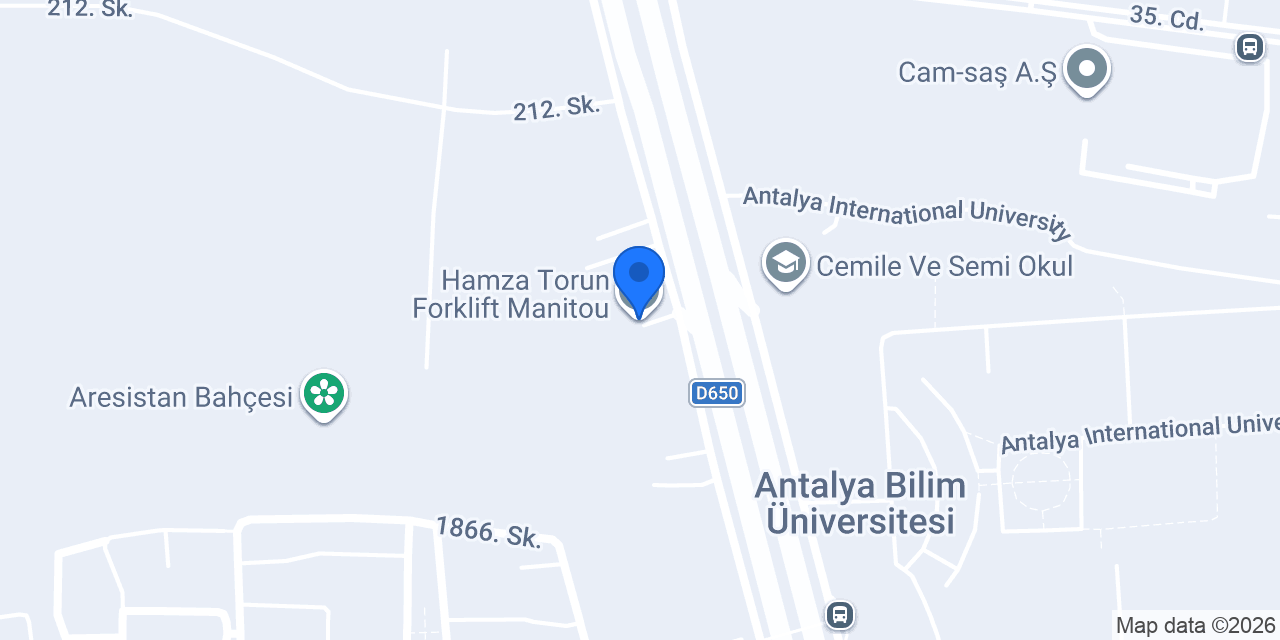 Hamza Torun Forklift Manitou konumu