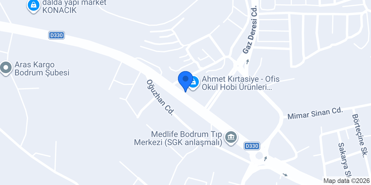 ARTMAP Harita Mühendislik İç Mimarlık konumu
