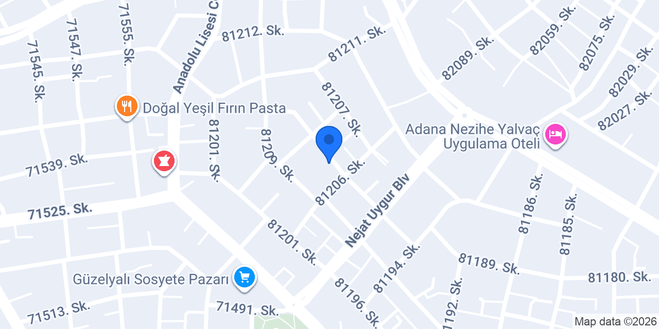 ÇUKUROVA VİP TAKSİ konumu