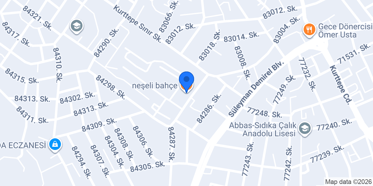 neşeli bahçe konumu