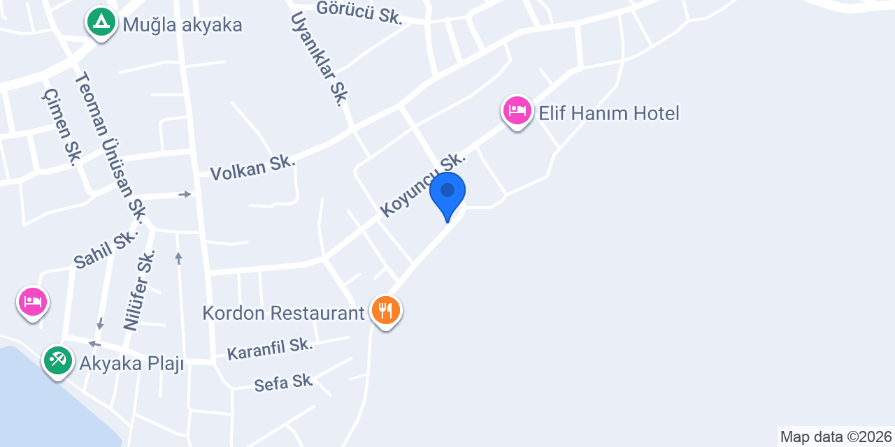 Akyaka Tatil Apart konumu