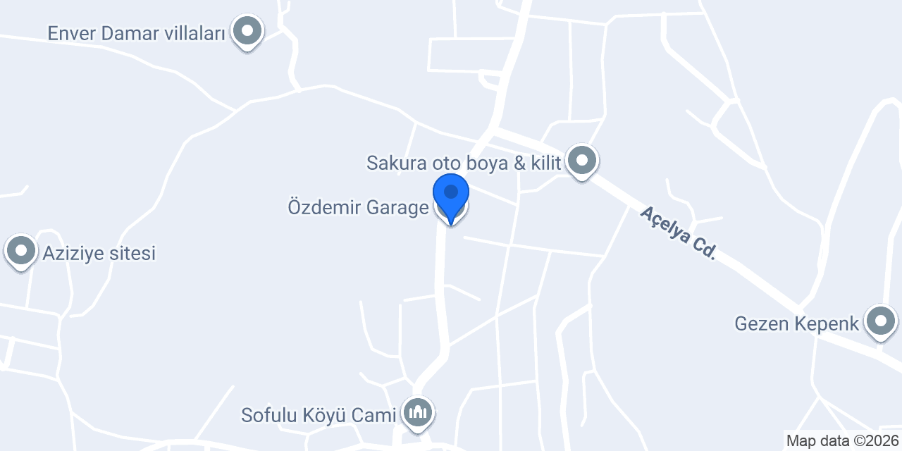 Özdemir Garage konumu