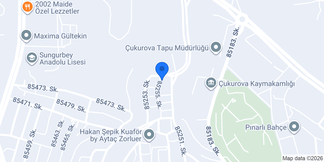 Çukurova Belediyesi Park Ve Bahçeler Müdürlüğü konumu