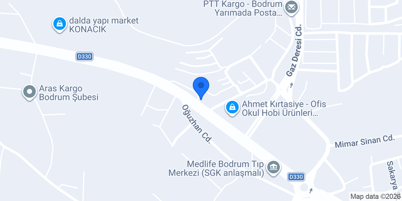 Woodman Bodrum konumu