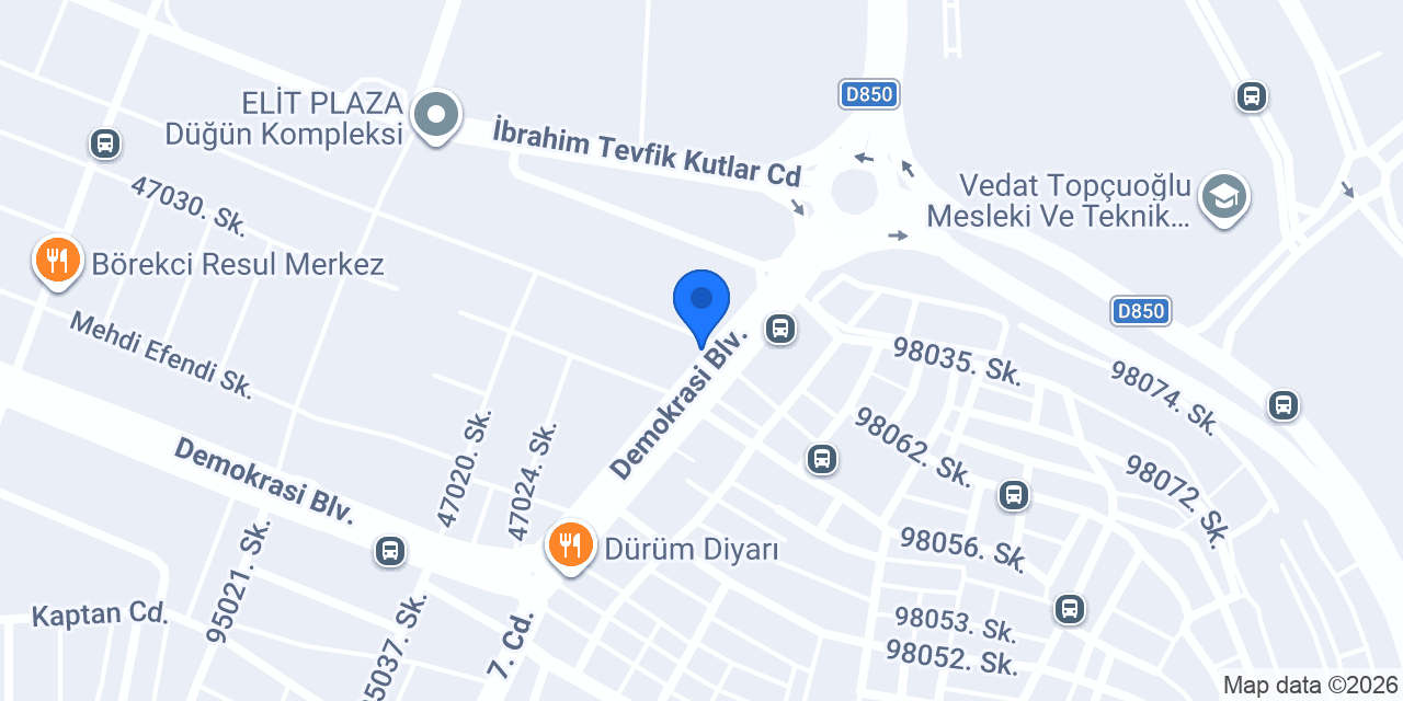 Ulutaç Mobilya konumu