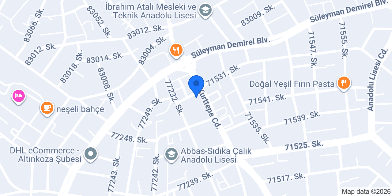 Banne Oyuncak Kurttepe Şubesi konumu