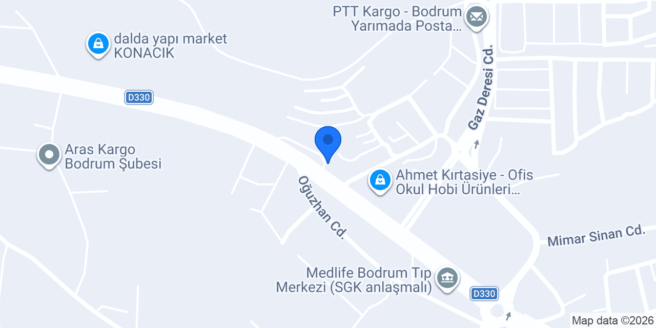 Bodrum Terminal Mühendislik- Mekanik Mühendislik- Proje konumu