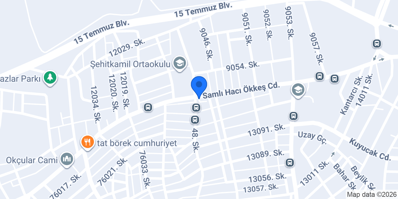 Çağlar Kebap konumu