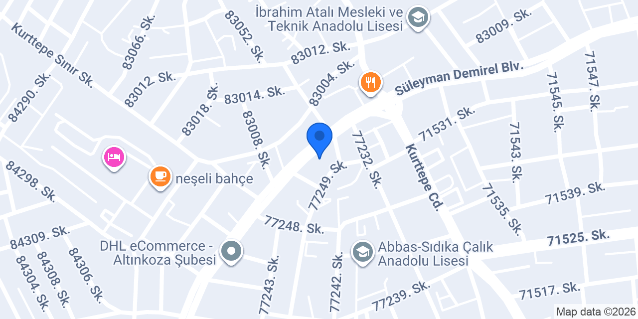 Diş hekimi Emel ERDİNÇ konumu