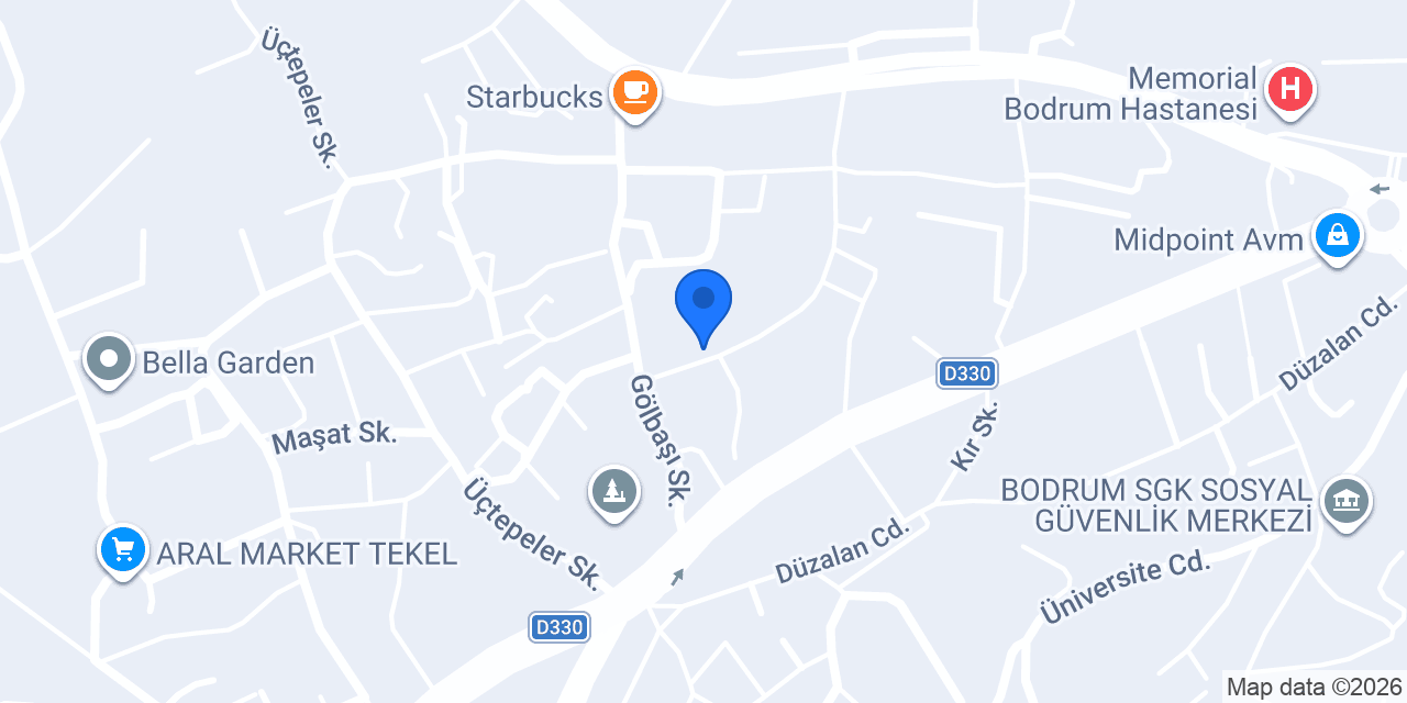 Bodrum Motorlu Kurye Servisi konumu
