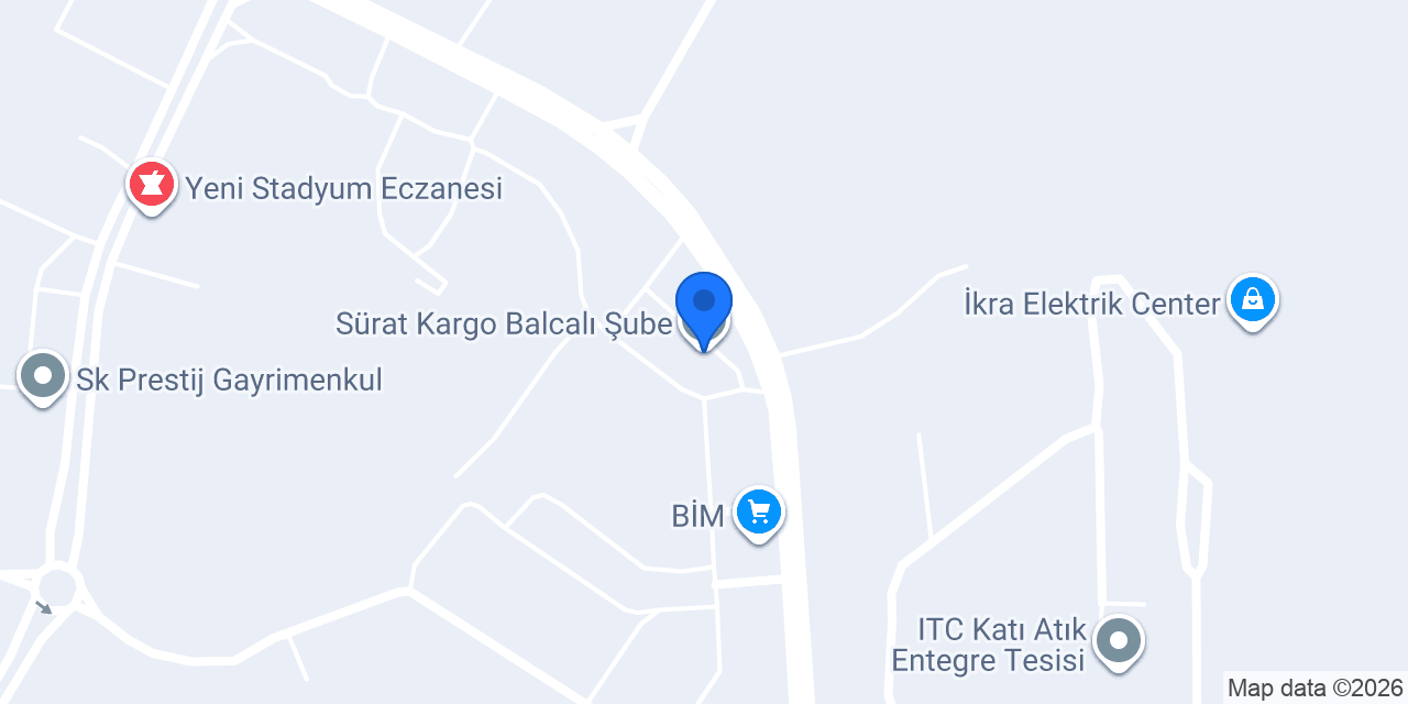 Sürat Kargo Balcalı Şube konumu