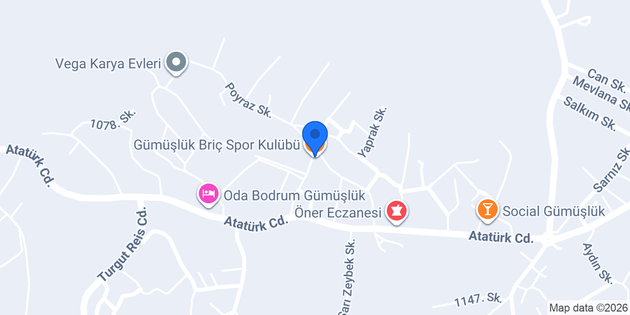 Gümüşlük Briç Spor Kulübü konumu