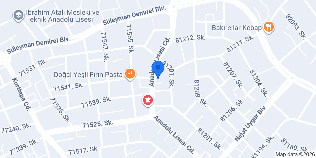 Melek Eczanesi konumu