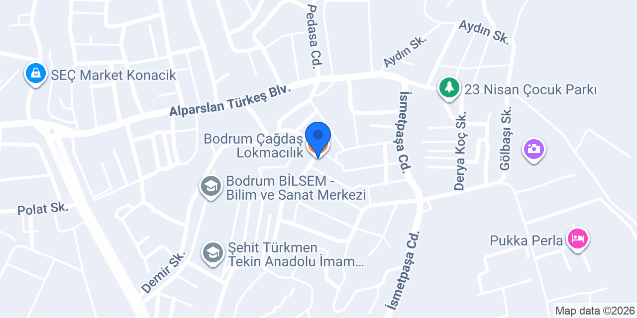 Bodrum Çağdaş Lokmacılık konumu
