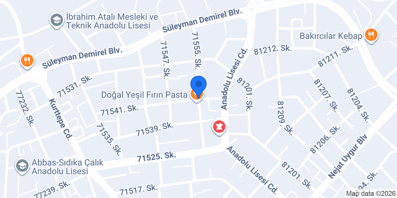 AKDENİZ KRİSTALİN CAM konumu