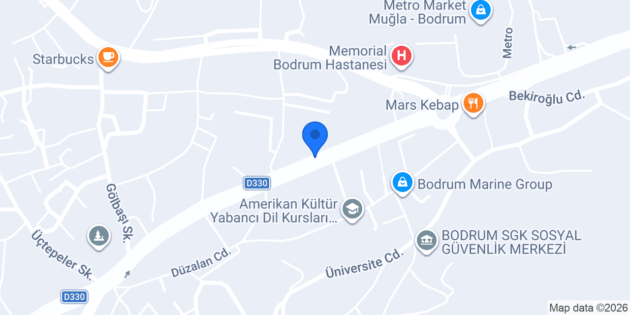 Bodrum İlaçlama konumu