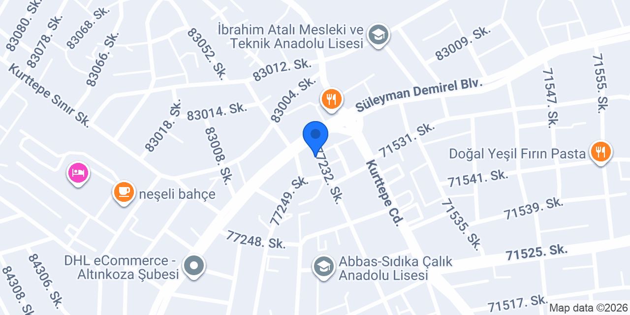 Tolga Çevik Personal Training Stüdyo konumu