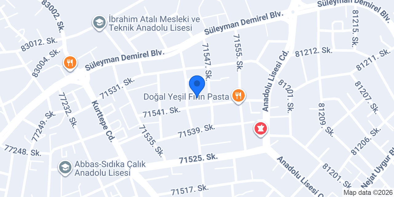 Edebali İlkokulu konumu