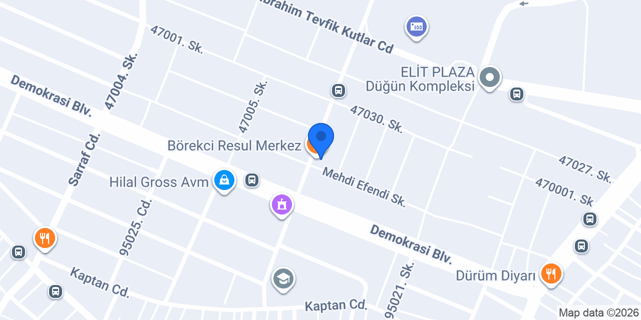 Börekci Resul Merkez konumu