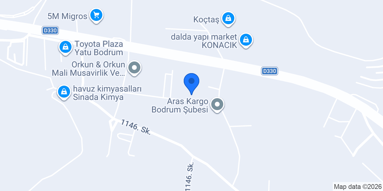 Bodrum Depo Ek Bina konumu
