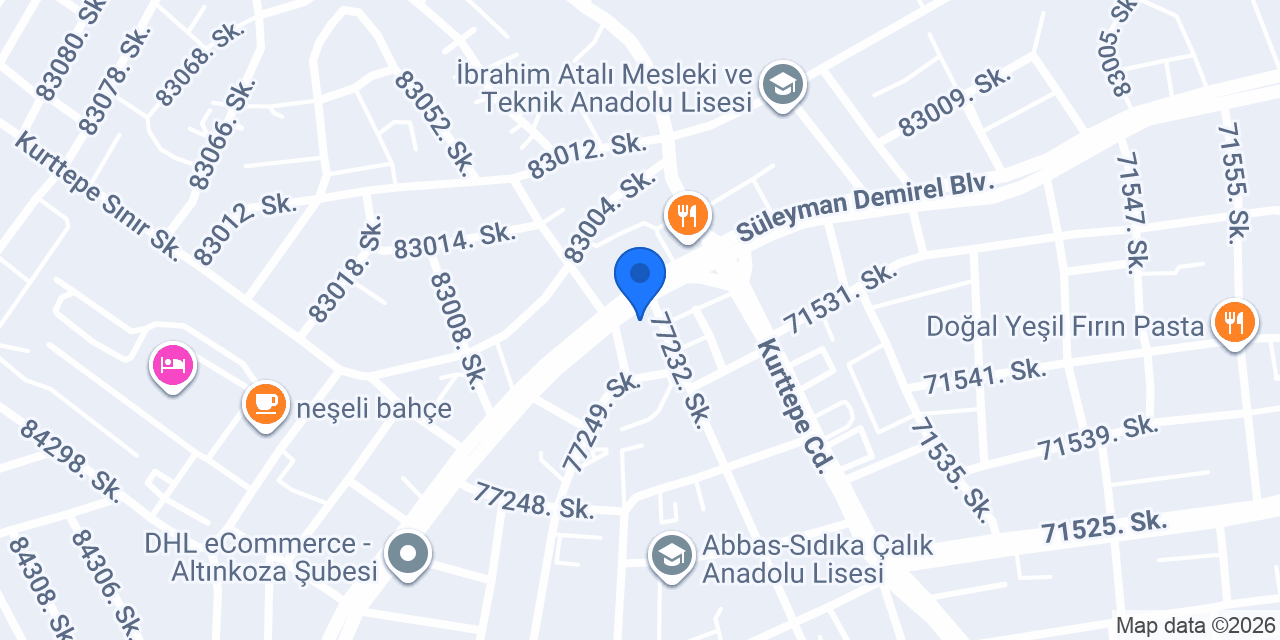 Gazi Tekel Bayii konumu