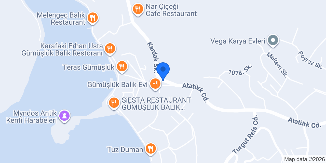 Gümüşluk Ünlü Mamulleri konumu
