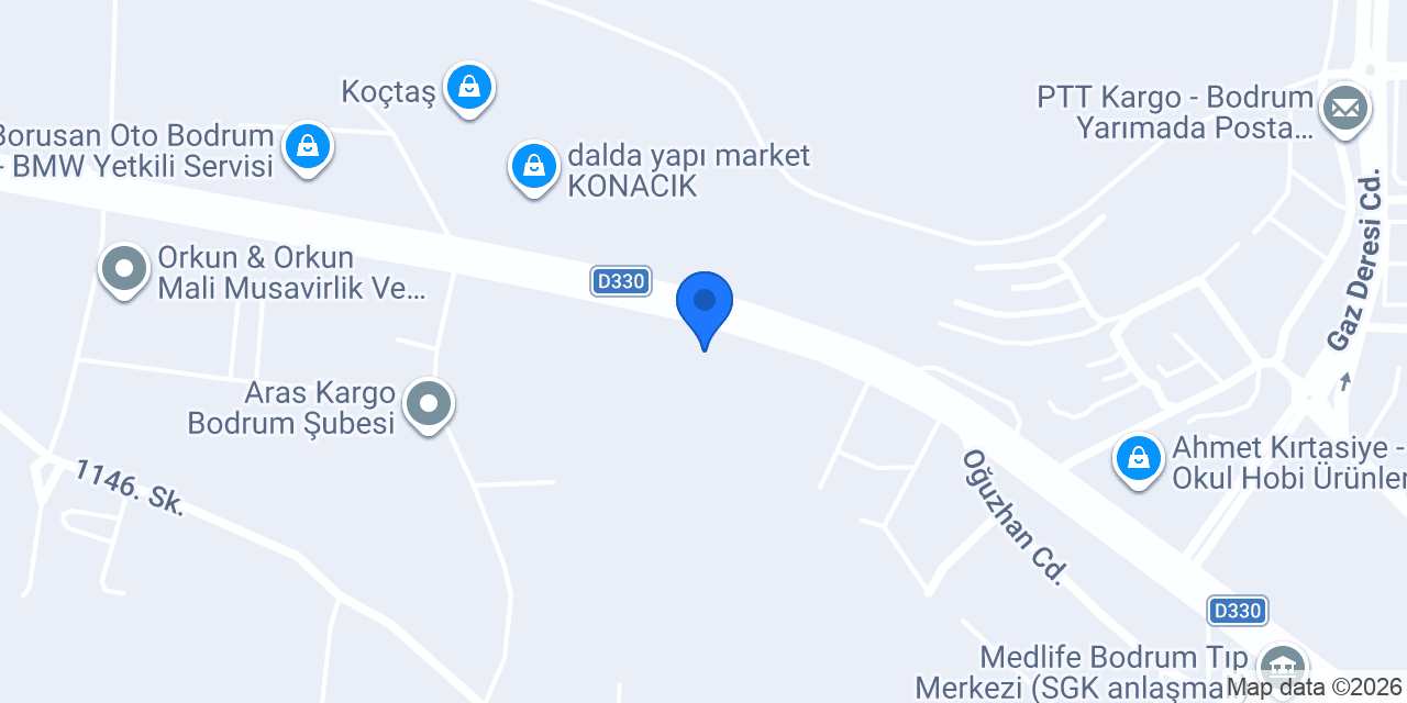 Düzceliler Avrupa Oto (Bodrum) konumu